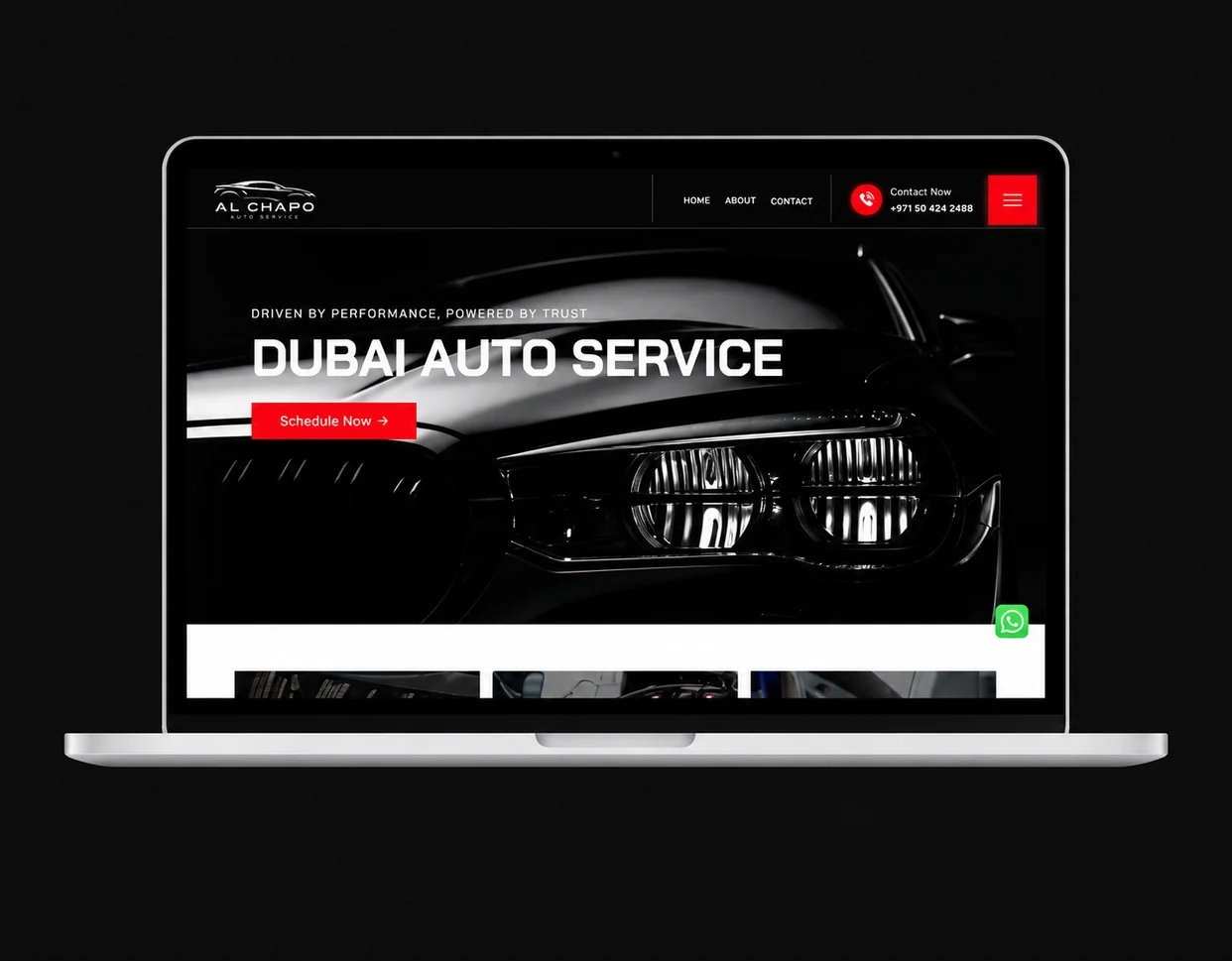 Al Chapo Auto Service website